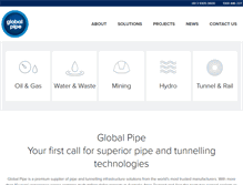 Tablet Screenshot of globalpipe.com.au